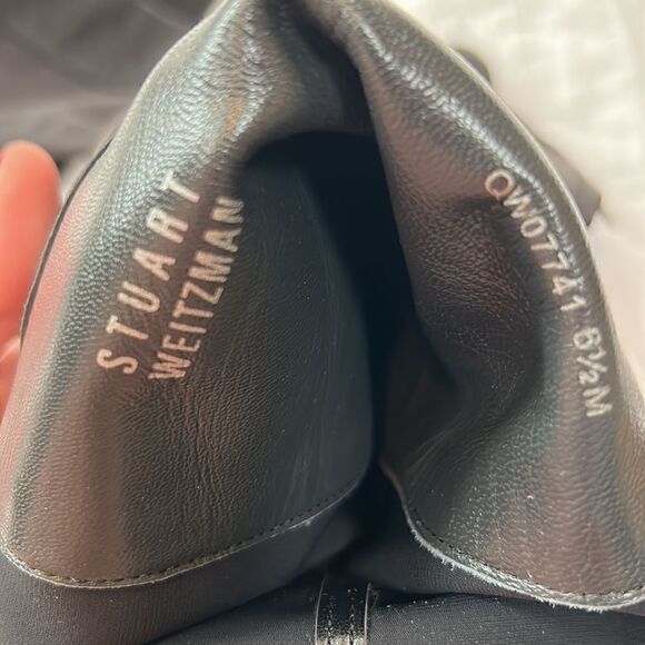 Stuart Weitzman Reddy 5050 Suede Over-The-Knee Boots, Black size 6.5 women EUC - Picture 7 of 8